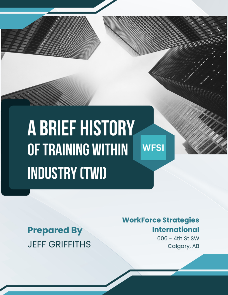A Brief History on Training Within Industry